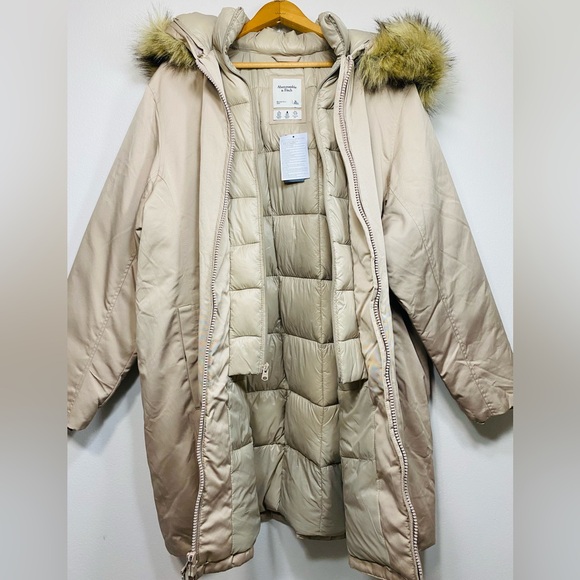 NWT Abercrombie Fitch Women’s Parka Jacket Puffer Coat Size Xl - Picture 11 of 13